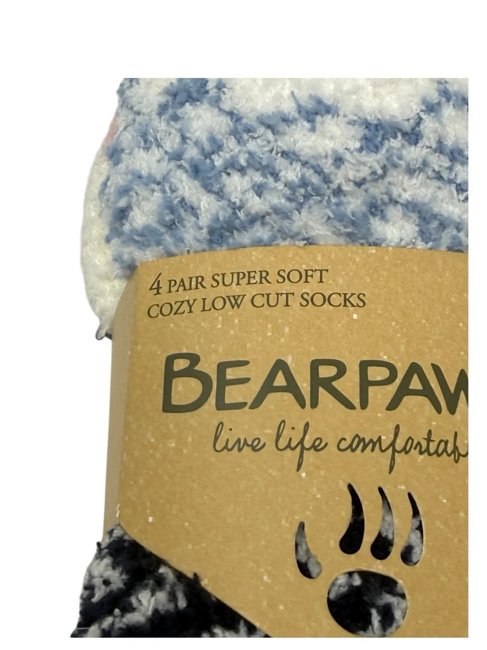 BearPaw Women’s 4 Pair Super Soft Cozy Low Cut Socks